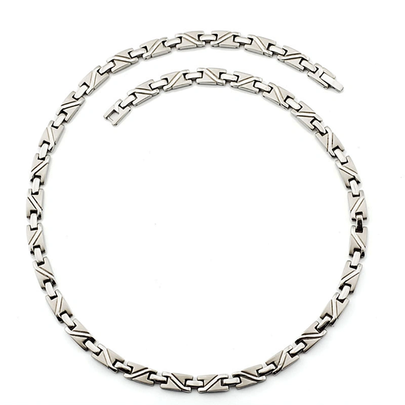 20 Inch Faceted Golf Titanium Necklace,Rose gold plating men 2016 necklace