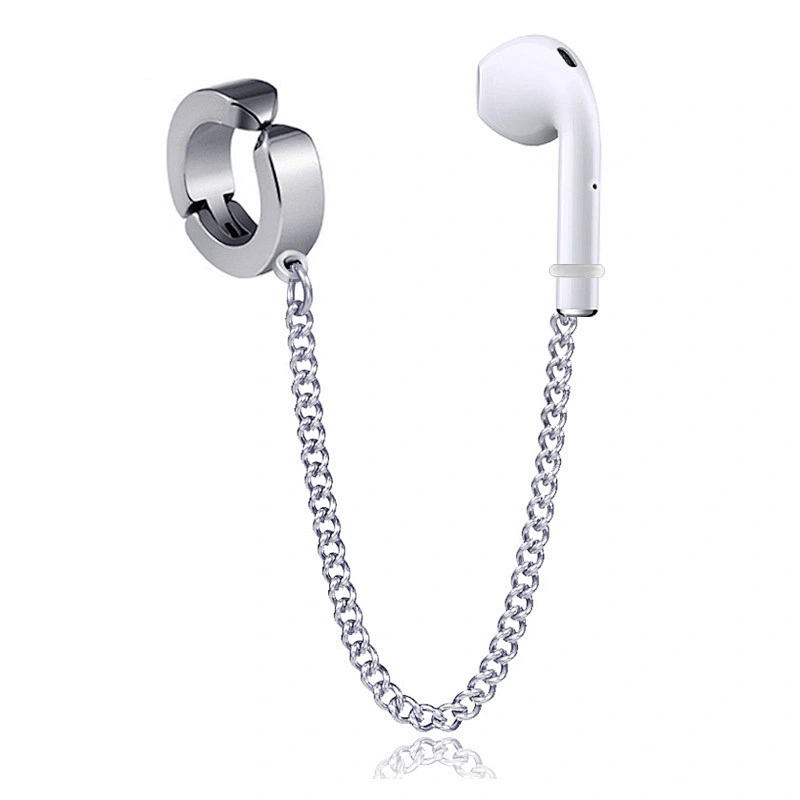 Wollet Sports wireless headset anti-lost stainless steel earrings