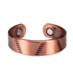 Wollet Magnetic Copper Ring Arthritis Women Pure Copper Rings for Women Adjustable Health with 3PCS Magnets