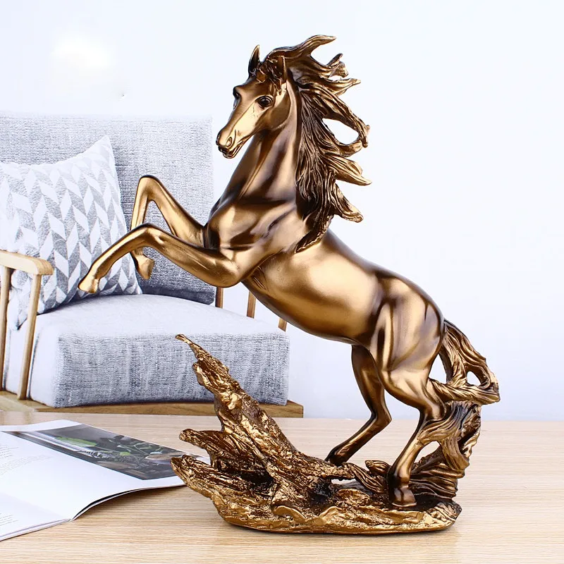 Wollet Home Decorations Furnishings Bronze Horse Eagle Resin Crafts