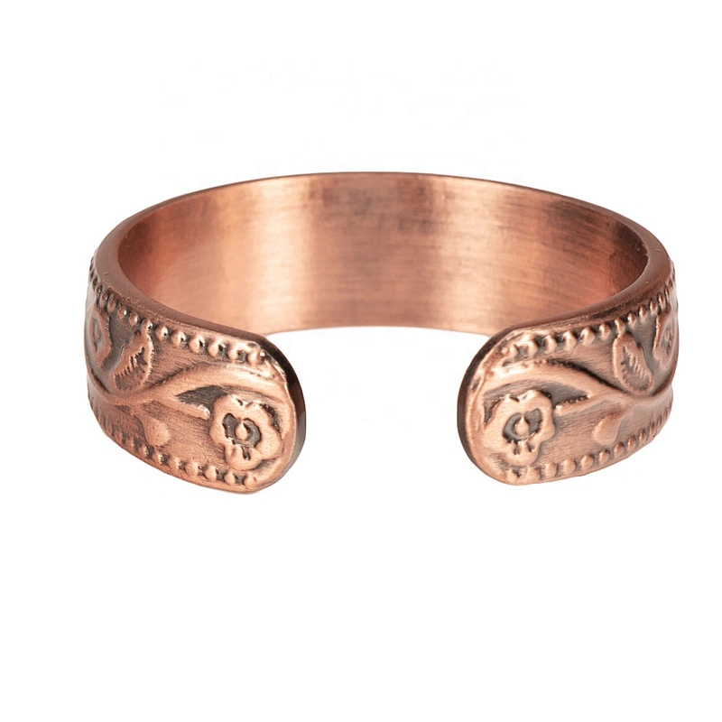 Wollet Magnetic Copper Ring Arthritis Women Pure Copper Rings for Women Adjustable Health with 3PCS Magnets