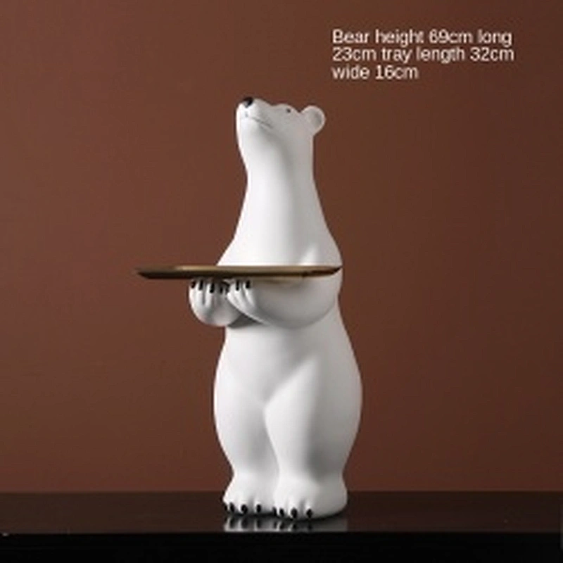 Wollet Polar Bear Floor Storage Tray Home Decoration