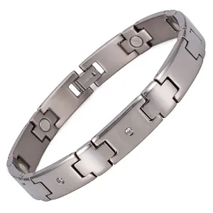 Wollet Hot Sale Health Blood Pressure Stainless Steel Bio Neodymium Magnetic Bracelet