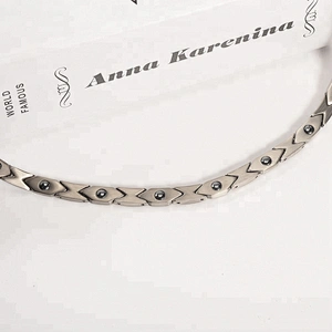 Wollet Fashion High Polish Health Energy Power Bio Magnetic Titanium Necklace