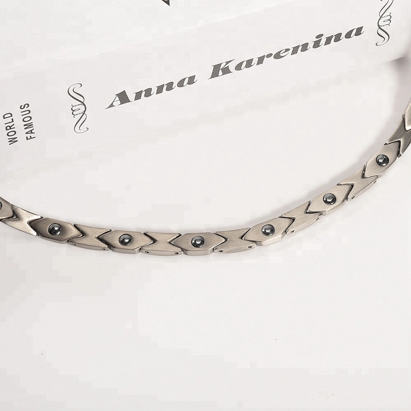 Wollet Fashion High Polish Health Energy Power Bio Magnetic Titanium Necklace