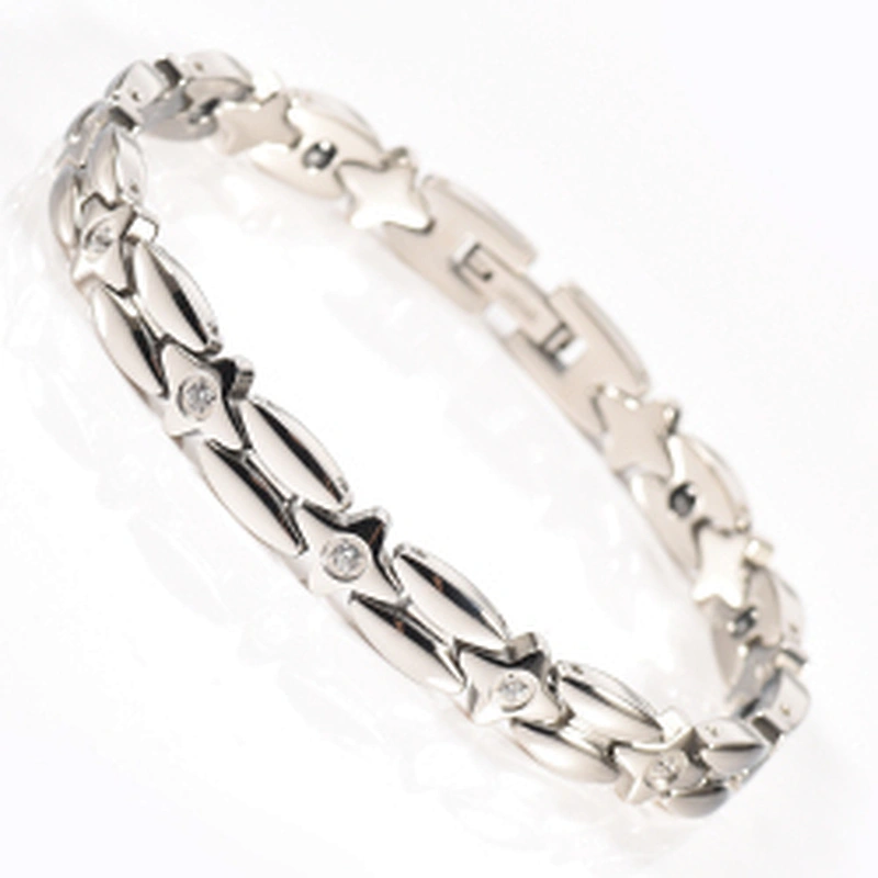 Wollet Rose Gold Plated 316L Stainless Steel 99.999% Germanium Bracelet
