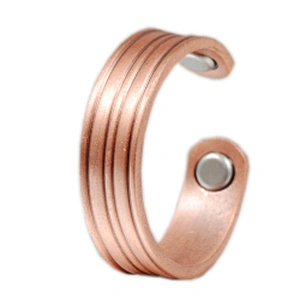 Wollet Original Pain Relief Pure Copper Antique Finger Rings Jewelry Bio Magnetic Therapy Copper Ring For Arthritis