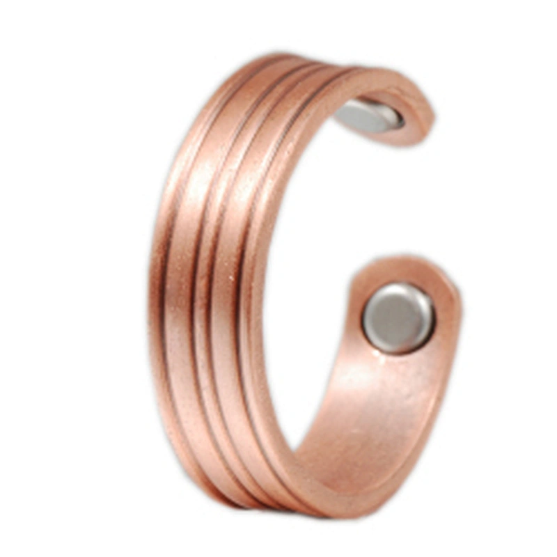 Wollet Original Pain Relief Pure Copper Antique Finger Rings Jewelry Bio Magnetic Therapy Copper Ring For Arthritis