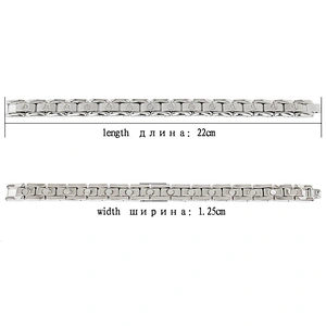 Personalized inventory titanium magnetic bracelet