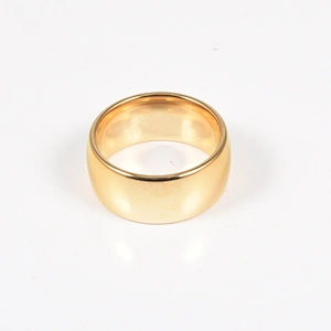 wollet gold plated mens expandable pair tungsten carbide wedding ring