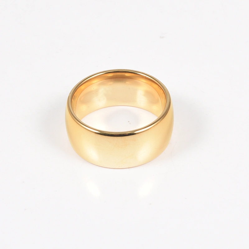 wollet gold plated mens expandable pair tungsten carbide wedding ring