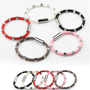 Wollet Antistatic Bracelet Magnetic Therapy Health Silicone Negative Ion Bracelet