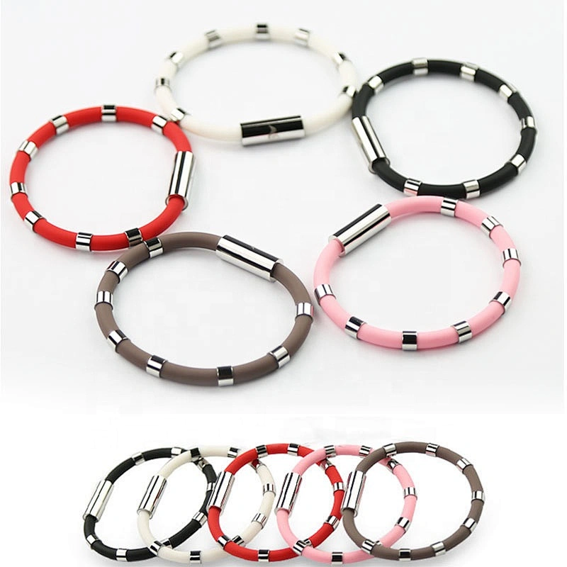 Wollet Antistatic Bracelet Magnetic Therapy Health Silicone Negative Ion Bracelet