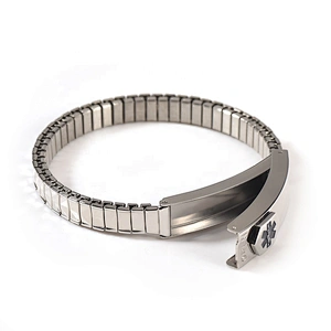 Wollet New Design Flexible Stainless Steel Magnetic Therapy Elastic Bracelet for Women and Girls