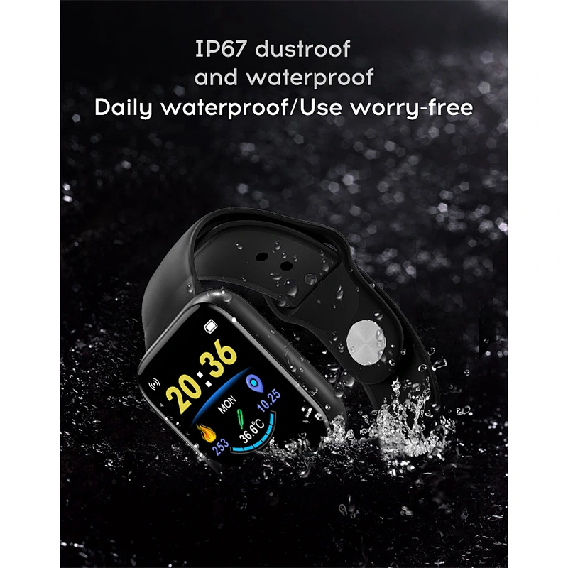 Wollet Hot Sale Full Touch SmartWatch Waterproof Temperature Smart Watch With Heart Rate Monitoring Smart Watch