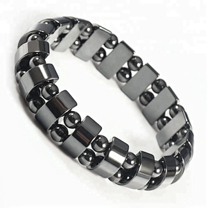 Wollet Hematite Powerful Magnetic Bracelet for Arthritis Pain Relief or for Sports Related Therapy