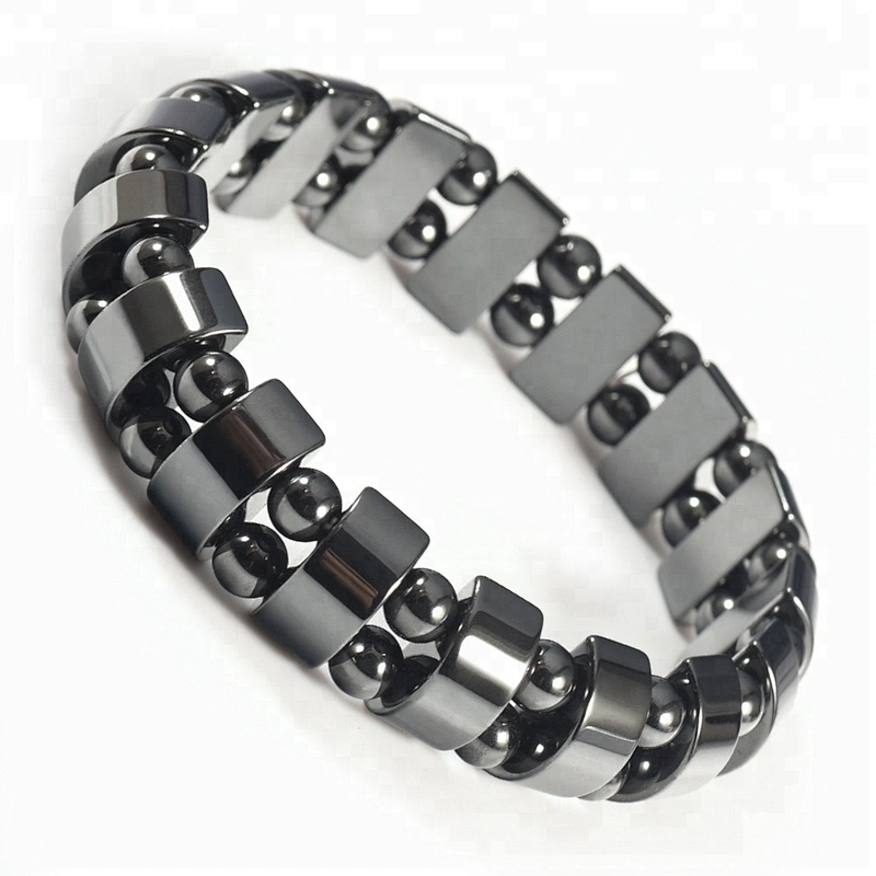 Wollet Hematite Powerful Magnetic Bracelet for Arthritis Pain Relief or for Sports Related Therapy
