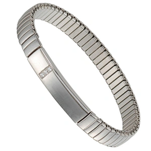 Wollet New Design Flexible Stainless Steel Magnetic Therapy Elastic Bracelet for Women and Girls