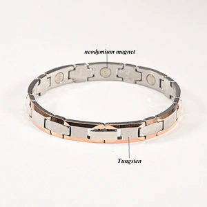 WOLLET popular adjustable custom bio magnetic tungsten bracelet