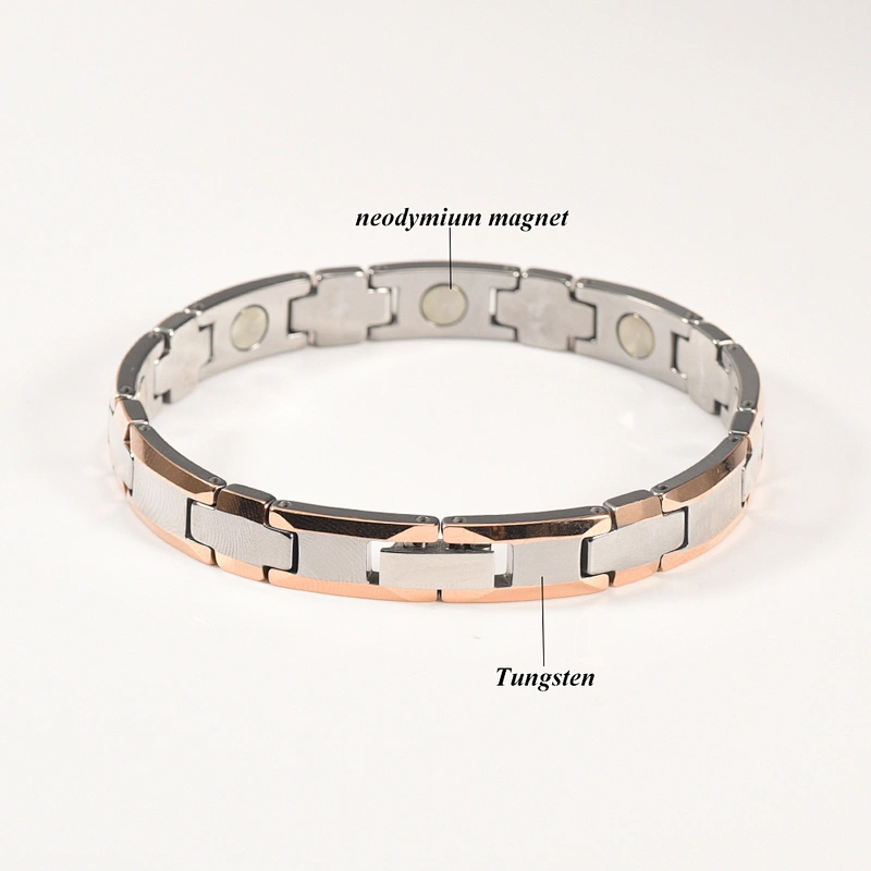 WOLLET popular adjustable custom bio magnetic tungsten bracelet
