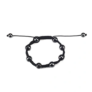 Wollet Most Popular Adjustable Magnetic Handmade 10mm Natural Stone Beads Men Lava Bracelet