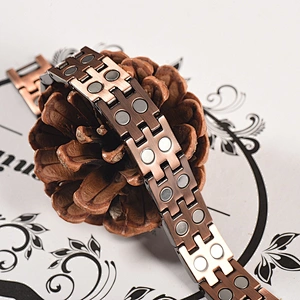 Wollet Wholesale Health Energy Bio Magnetic Copper Healing Bracelet For Men