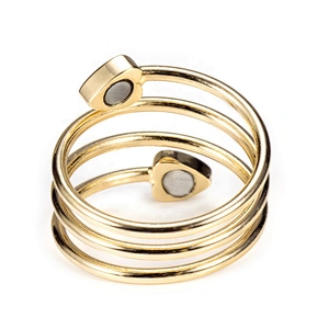 Wollet Magnetic Copper Ring Arthritis Women Pure Copper Rings for Women Adjustable Health with 3PCS Magnets