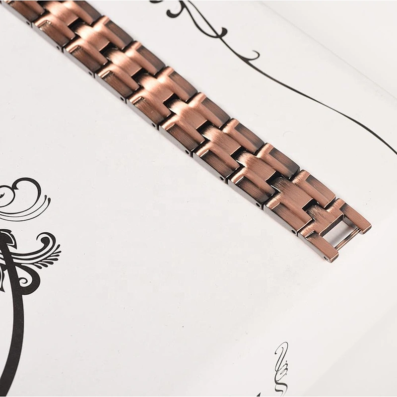 Wollet Wholesale Health Double Row Bio Magnetic Copper Bracelet For Men Jewelry
