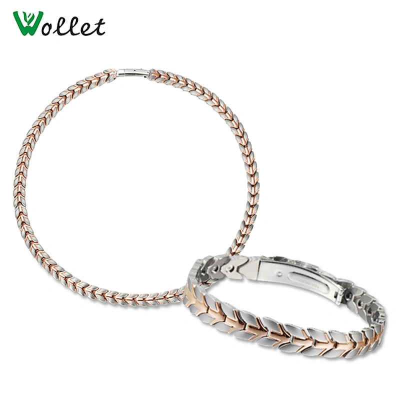 Wollet 2018 New Health Titanium Germanium Magnetic Bracelet Jewelry
