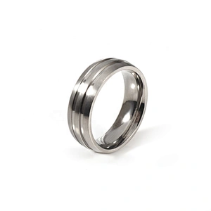 Wollet Fashion Power Bio Magnetic Titanium Steel Wedding Ring For men