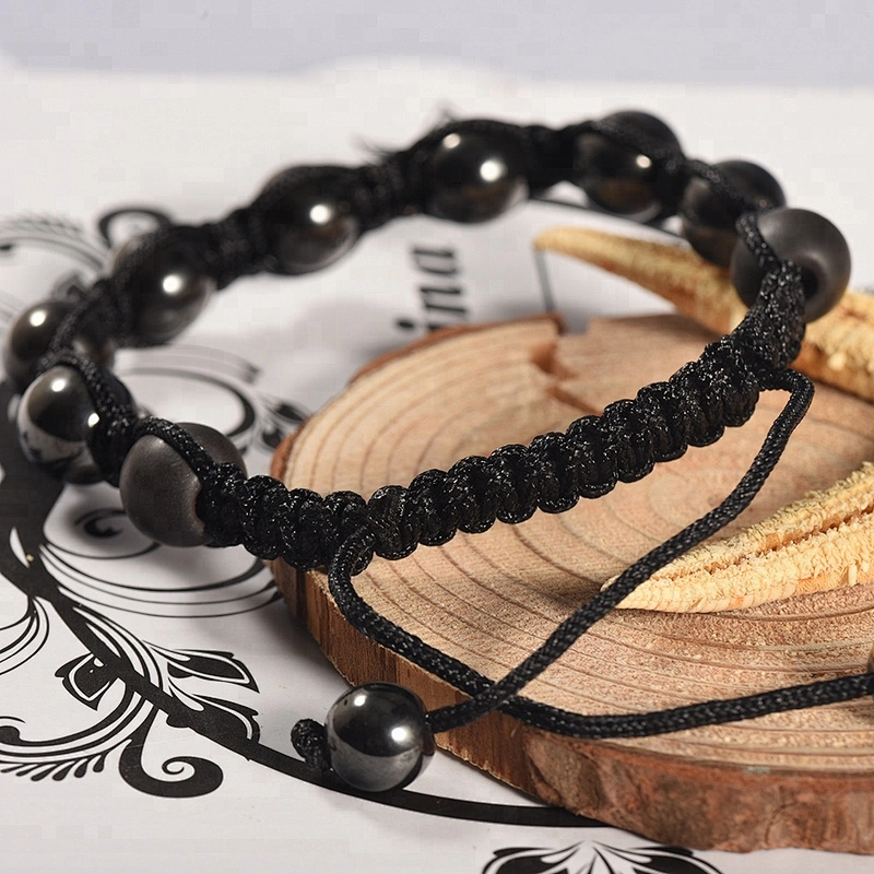 Wholesale Black Lava Hematite 2017 Popular Beaded Bracelet