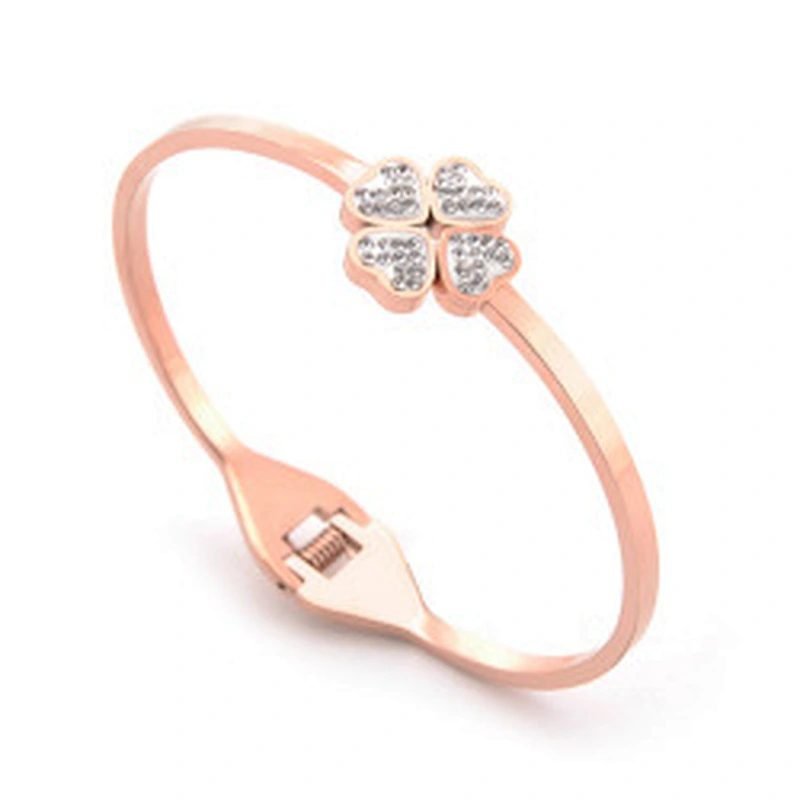Wollet New Design Fashion Adjustable Love Bracelet Rose Gold Stainless Steel Bracelet