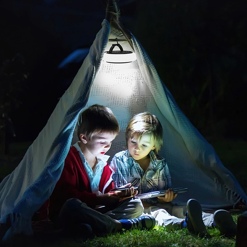 New Fashionable USB Charging Can Hang Outdoor Portable Camping Tent Lantern Fan Light