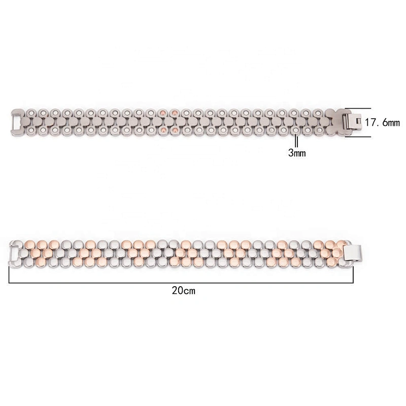 Wollet Bio Energy Magnetic Titanium Lifetrons Health Bracelet For Men