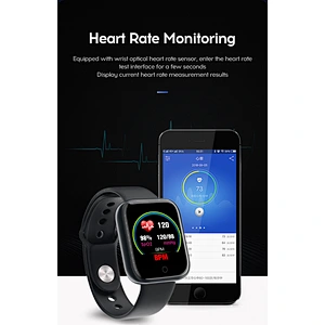 Wollet Hot Sale Full Touch SmartWatch Waterproof Temperature Smart Watch With Heart Rate Monitoring Smart Watch