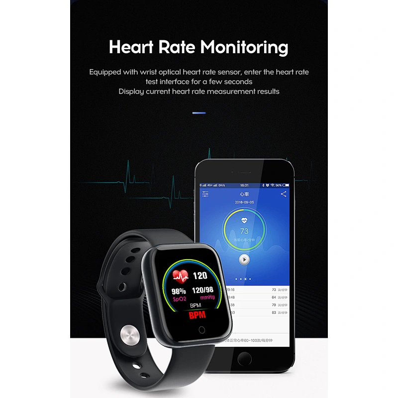 Wollet Hot Sale Full Touch SmartWatch Waterproof Temperature Smart Watch With Heart Rate Monitoring Smart Watch