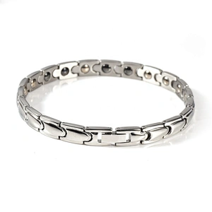 Wollet Fashion High Polish Wholesale Bio Magnetic Stainless Steel Bracelet