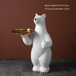 Wollet Polar Bear Floor Storage Tray Home Decoration