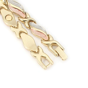 Wollet Fashion Bio Magnetic Three Colors Metal Energy Bracelet
