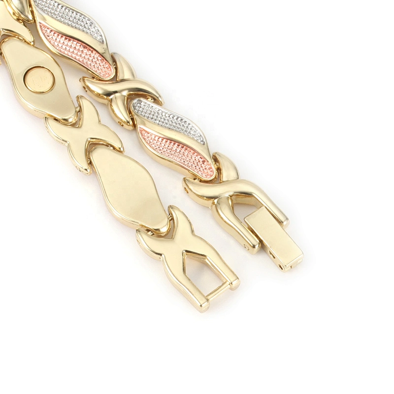 Wollet Fashion Bio Magnetic Three Colors Metal Energy Bracelet