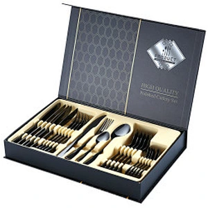 Wollet Stainless Steel Cutlery Gift Box Set 24 Piece Cutlery Set