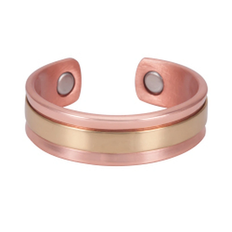 Wollet Magnetic Copper Ring Arthritis Women Pure Copper Rings for Women Adjustable Health with 3PCS Magnets