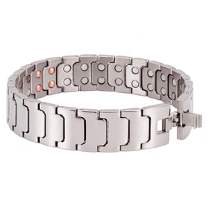 Wollet New Men Japan Therapeutic Titanium Health Japanese Blood Pressure Control Bio Magnetic Therapy Bracelet