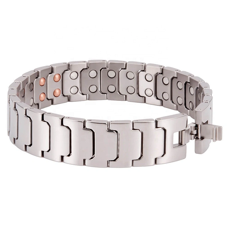 Wollet New Men Japan Therapeutic Titanium Health Japanese Blood Pressure Control Bio Magnetic Therapy Bracelet