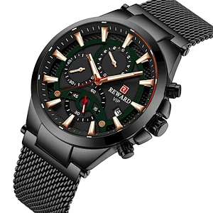 Wollet Multifunctional Sports Waterproof Mesh Strap Men's Watch