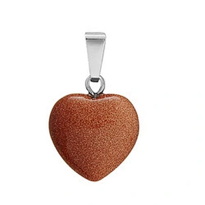 Wollet Wholesale Polished Mixed Stone Charms Natural Stone Heart Shape Agate Crystal Pendants Necklace