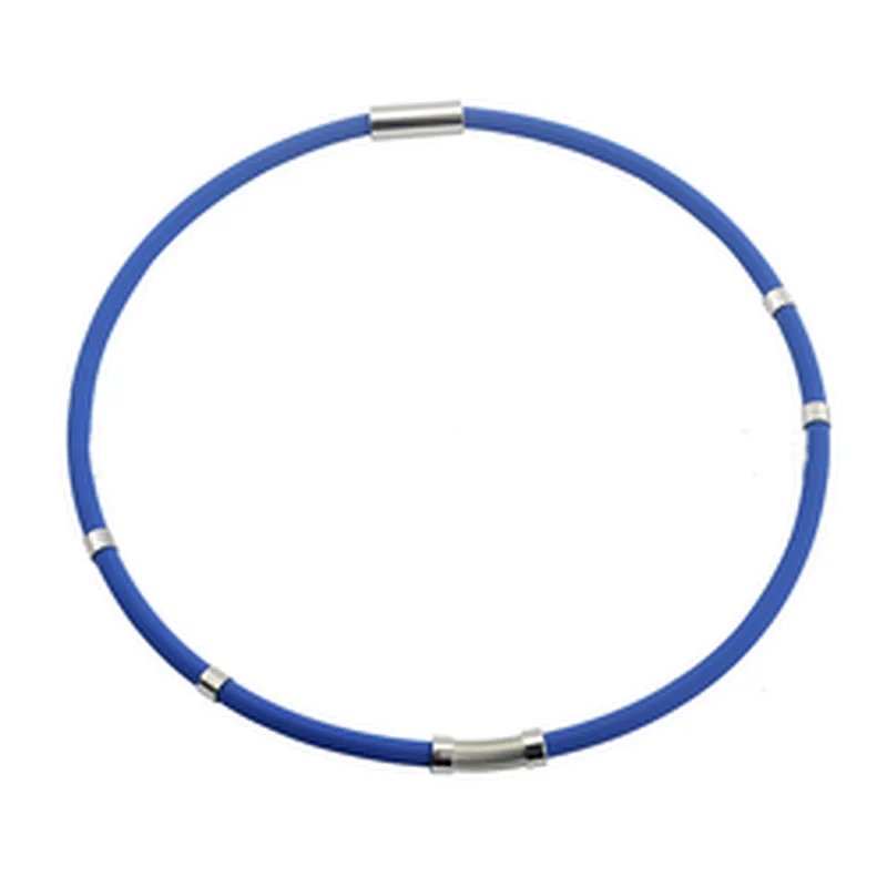 Wollet Four Color Energy Sports Negative Energy Ion Silicone Necklace