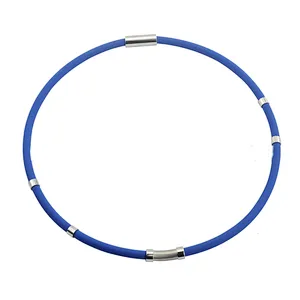 Wollet Four Color Energy Sports Negative Energy Ion Silicone Necklace