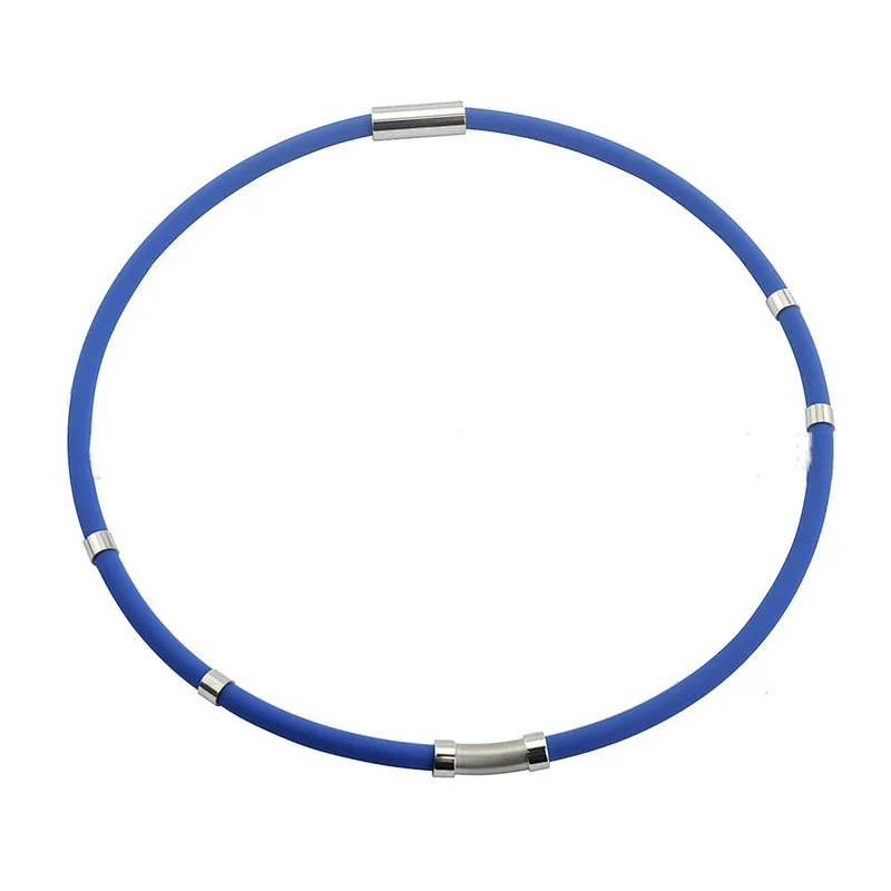 Wollet Four Color Energy Sports Negative Energy Ion Silicone Necklace
