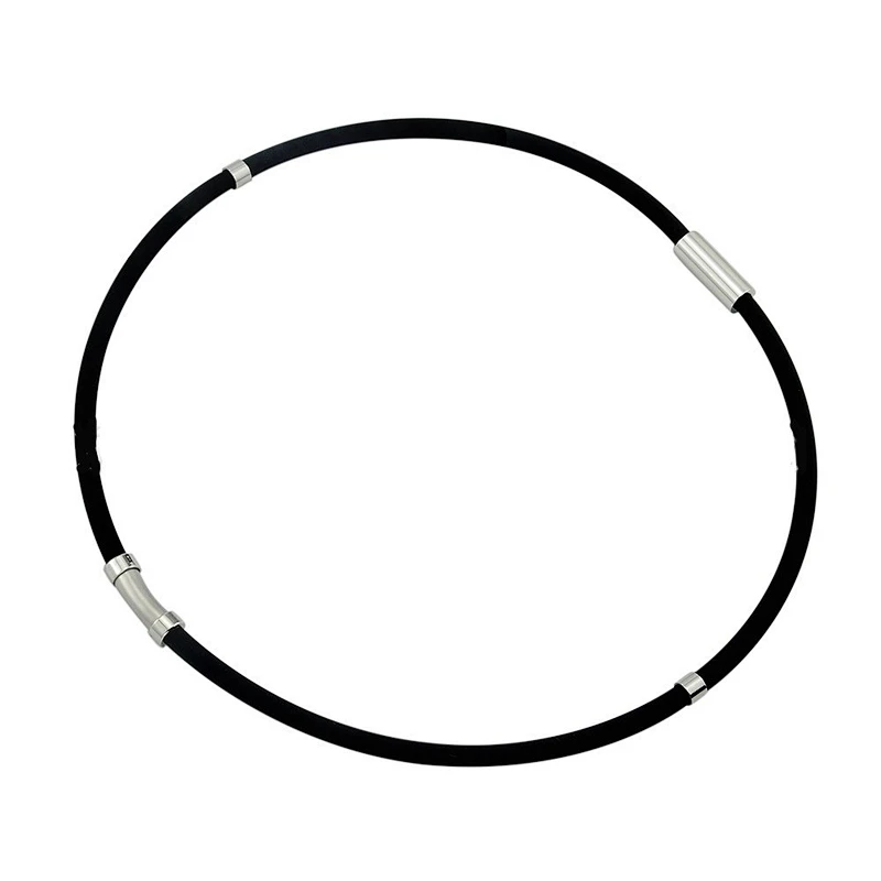 Wollet Four Color Energy Sports Negative Energy Ion Silicone Necklace